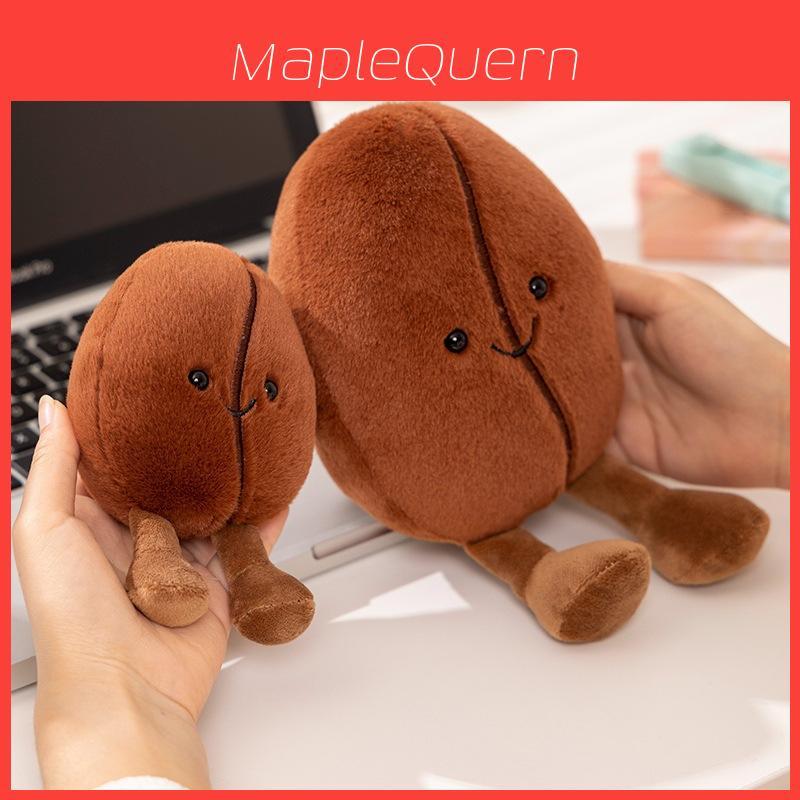 Adorabile Peluche Chicco di Caffè Morbido Coccoloso Bambola Decorazione Perfetta per la Casa Regalo per Bambini