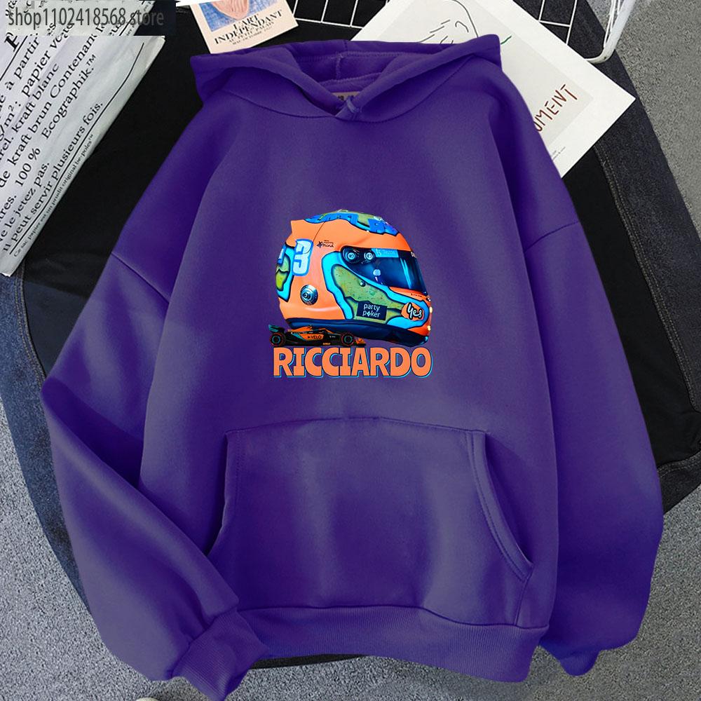 Samochód F1 2022 Mclaren Team z bluzami samochodowymi Mcl36 Daniel Ricciardo Helmet Bluza F1 Y2k Ubrania Damskie Męskie Unisex Streetwear
