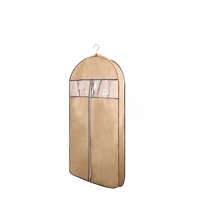 

Breathable New Three-dimensional Coat Fur Clothes Dust Cover Extended Down Jacket Mink Dust Bag Cover Hanging Household Use S хакі