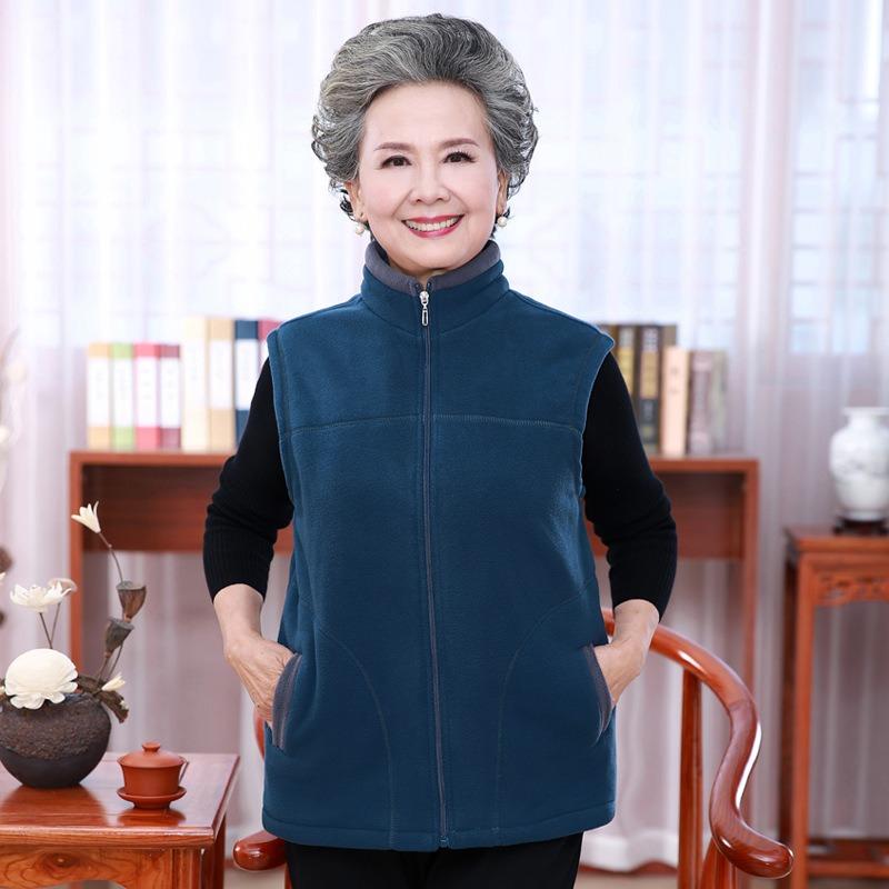 Sweatshirt-Fleeceweste Winterweste Weste Fleecejacke Damen verdickt warm