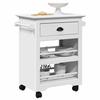 VidaXL Kitchen Trolley BODO White 67.5x45x80 Cm, Vegetable Trolley, Trolley, Service Trolley, Storage Trolley of 4016878