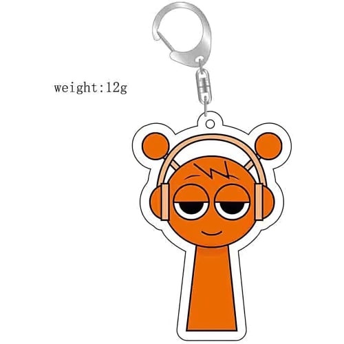 Splunky Keychains, Set of 10, Acrylic Keychain Pendants, Singing Monsters, Horror Game Accessories, Character Charms, Key Bag Decorations, Gifts, Unof