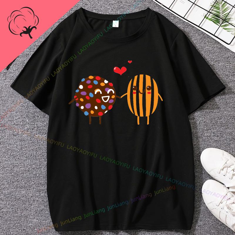 

Candy Crush Rainbow Game Lover Y2k Clothes 100% Cotton Men s Clothing Original Mens T-shirts Harajuku Goth 4XL