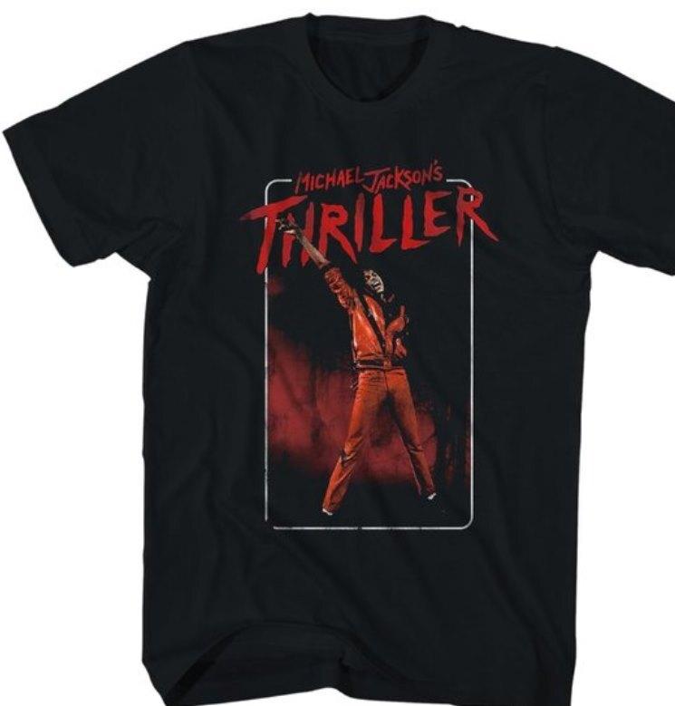 26 Michael Jackson MJ Thriller T Shirt Black Unisex T-Shirt L
