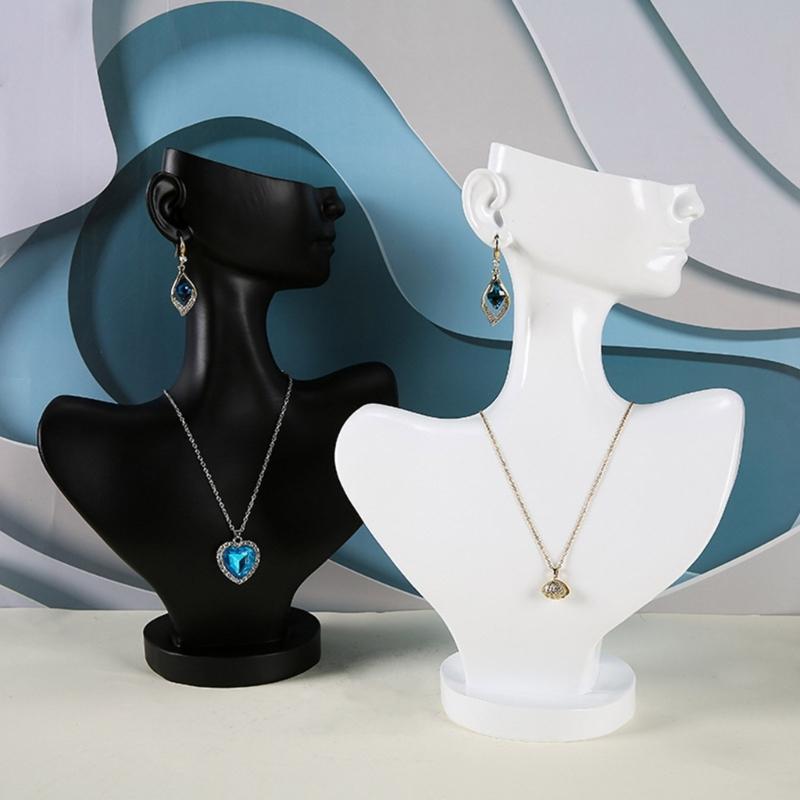 Mannequin Earring Stand Holder Organizer Resin Jewelry Display Stand for Boutique, Retail, Small Business, Trade Show