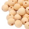 100pcs Bulk Pack Round Wood Beads Multipurpose DIY Wood Beads Wooden Spacer Beads  DIY Crafting
