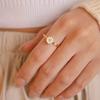 Fashion for Creative Rose Gold Spin Ring For Women Daisy Flower Rotatable Rings Adjustable Wedding Party Jewelry Gift