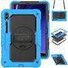For Samsung Galaxy Tab S10 S9 S8 Ultra 14.6 S7 Plus FE 13.1 12.4 11 Inch A8 10.5 X200 S6 Lite Case Kids Stand Tablet Cover Strap