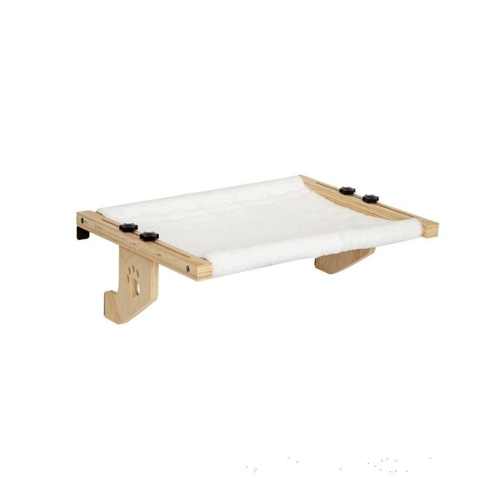 Уютный кошачий гамак на окно с дизайном  Лапка  Кошачья кровать-сиденье Гнездо для питомца Кошачий гамак-кровать Подоконник белый