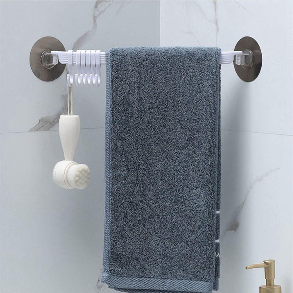 Wall Mounted Bathroom Accessories Hanging Shelves Organizer Hook Kitchen Supplies Key  Rack