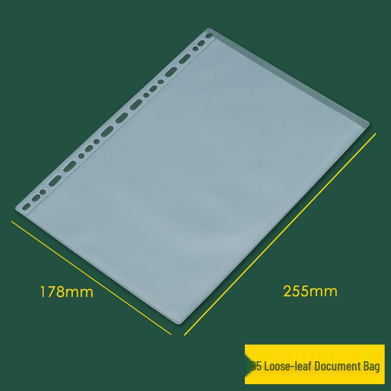 Clear PVC Bag for A6 Planners, A5 Storage, B5 Loose-leaf, Document & Card Holder