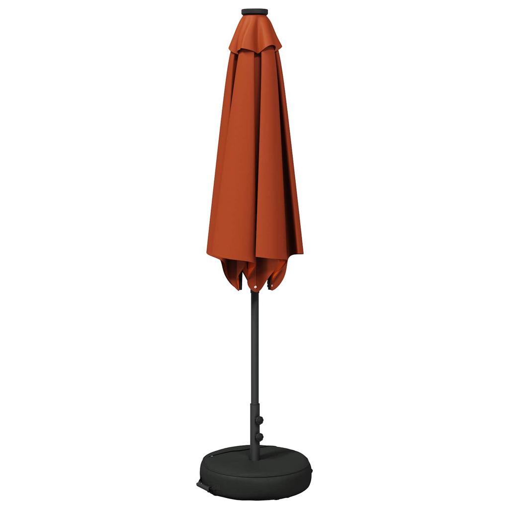 Garden Umbrella with LED Lights and Base 270 X 270 Cm