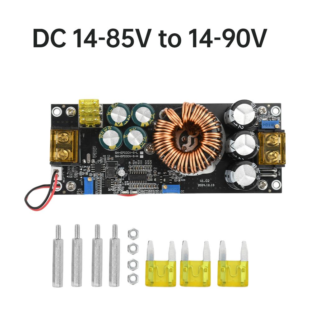 1800W 40A DC-DC Boost Converter Step Up Power Supply Module DC14-60V to 14-90V or DC14-85V to 14-120V Adjustable Voltage Charger