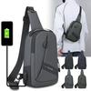 1Pc  New Breast Bag Men's Fashion Casual Business Shoulder Messenger Bag Youth Large-capacity Outdoor Sports Bag