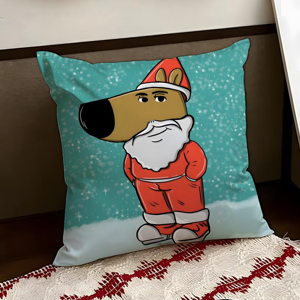 Anime CChill GGuy Cushion Cover Reversible Soft Durable Pillow Cover Home Car MultiScene Use for Daily Comfort