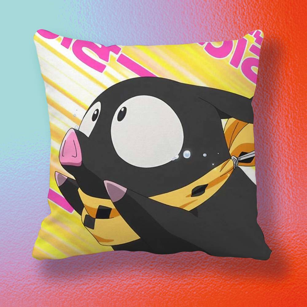 Anime Cute Ranma P Chan Doublesided printed pillow cover Solid color minimalist pillowcase fits all bedroom styles