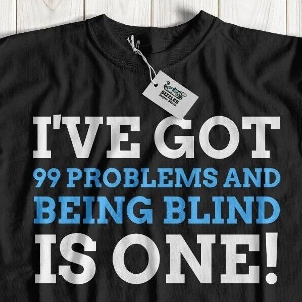 Unisex Funny Blind T-Shirt Eye Surgery Gifts & Cornea Transplant Shirts Eyeball L