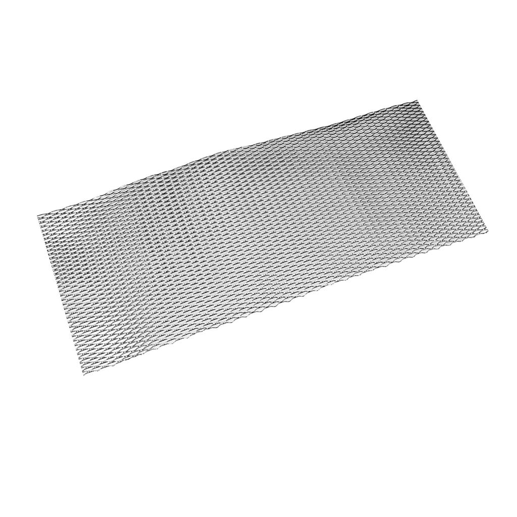 Car Front Center Grid Grille Rhombic Mesh Stable Structure Aluminum Universal Fit for Cars Black