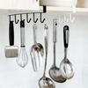 Under Cabinet Hanger Kitchen Bedroom Holder Iron Organizer Household Hanging Rack Punch Free Organizing Hook Space-saving