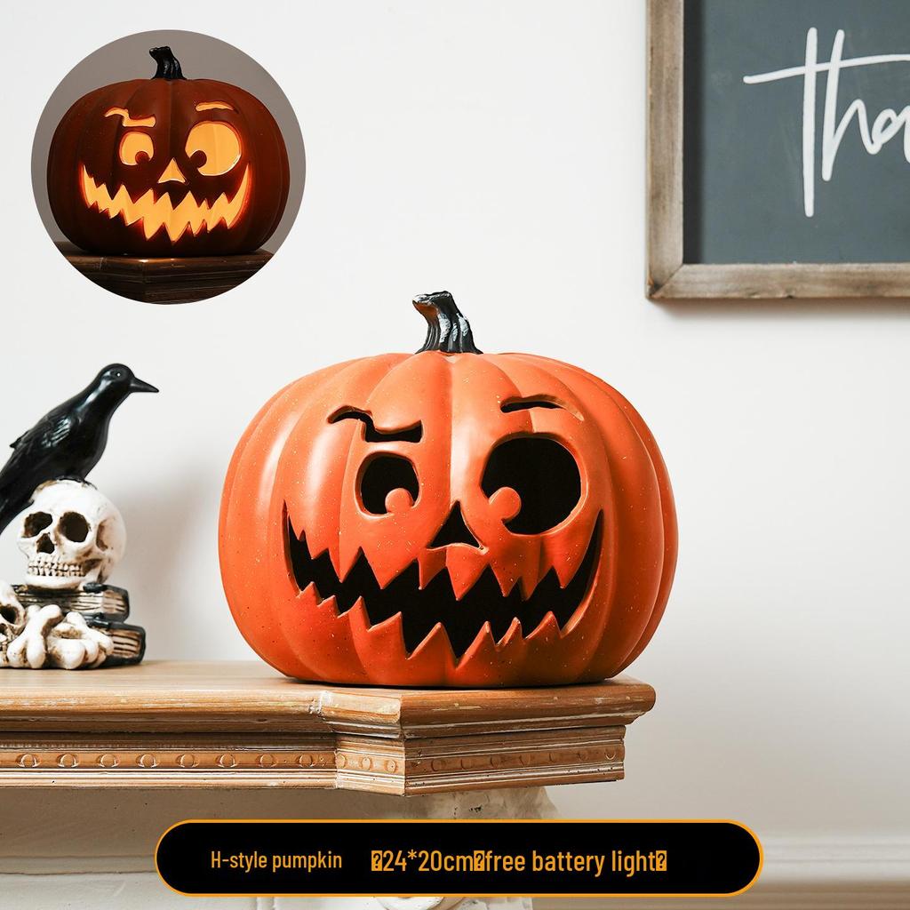 Halloween Large Pumpkin Lantern: Festive Decor for Doorways, Bars, and Shops
