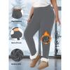 Women High Waist Hip Lifting Fleece Lined Plus Size Skinny Workout Yoga Leggings