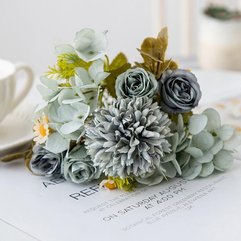 1Pc Artificial Flowers Wedding Home Bedroom Decoration Bridal Bouquet Garden Fake Silk Chamomile