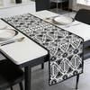 Washable Premium Cotton Linen Table Runner Daily Kitchen Table Decor
