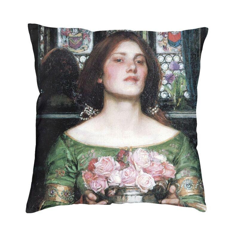 John William Waterhouse The Soul Of The Rose Pillow Case 45x45cm Decor Home Vintage Oil Painting Chair Cushion Square Pillowcase