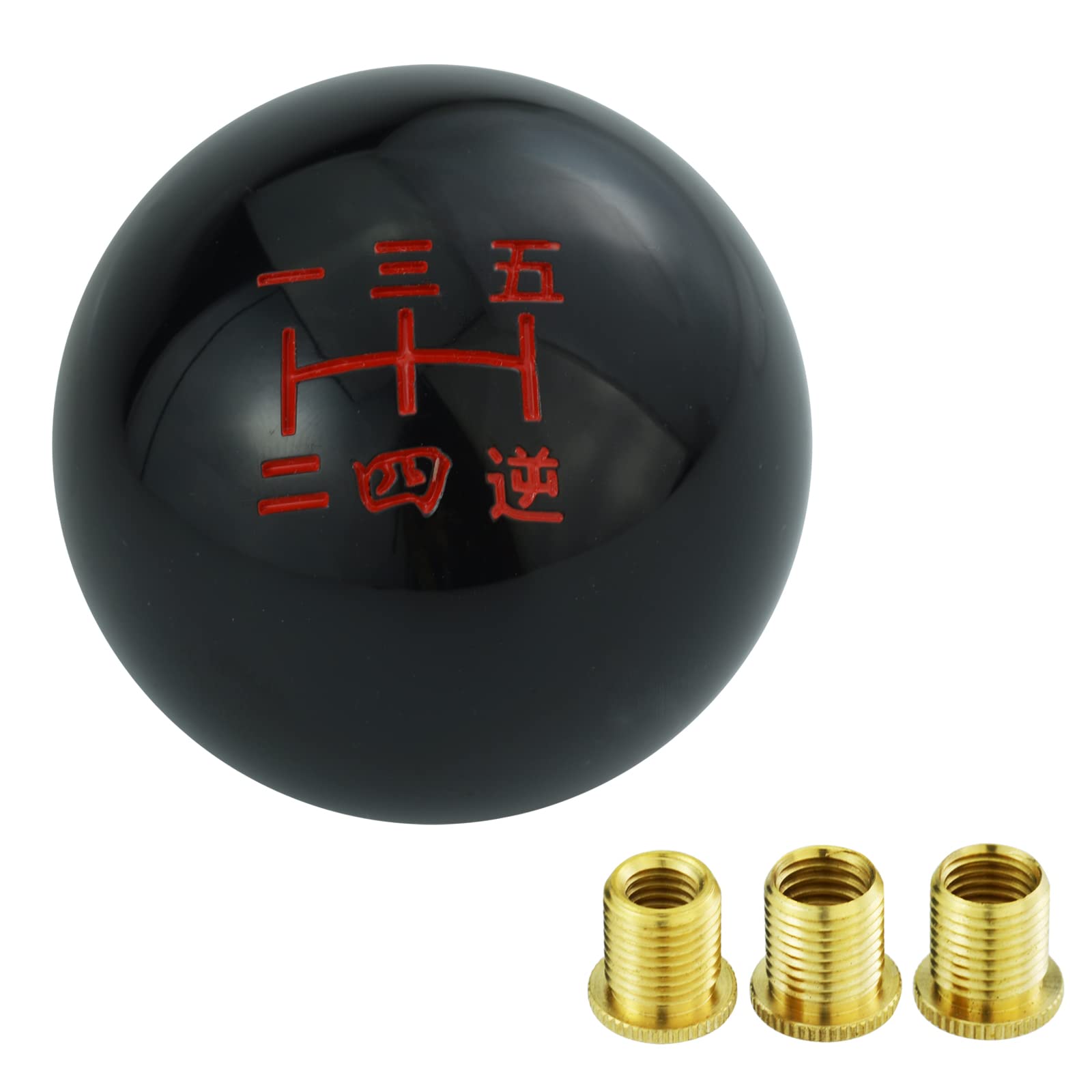 

Arenbel Car Gear Shift Lever Knob Polished Ball Shifter Stick Grip Handle Black 5-Speed чёрный