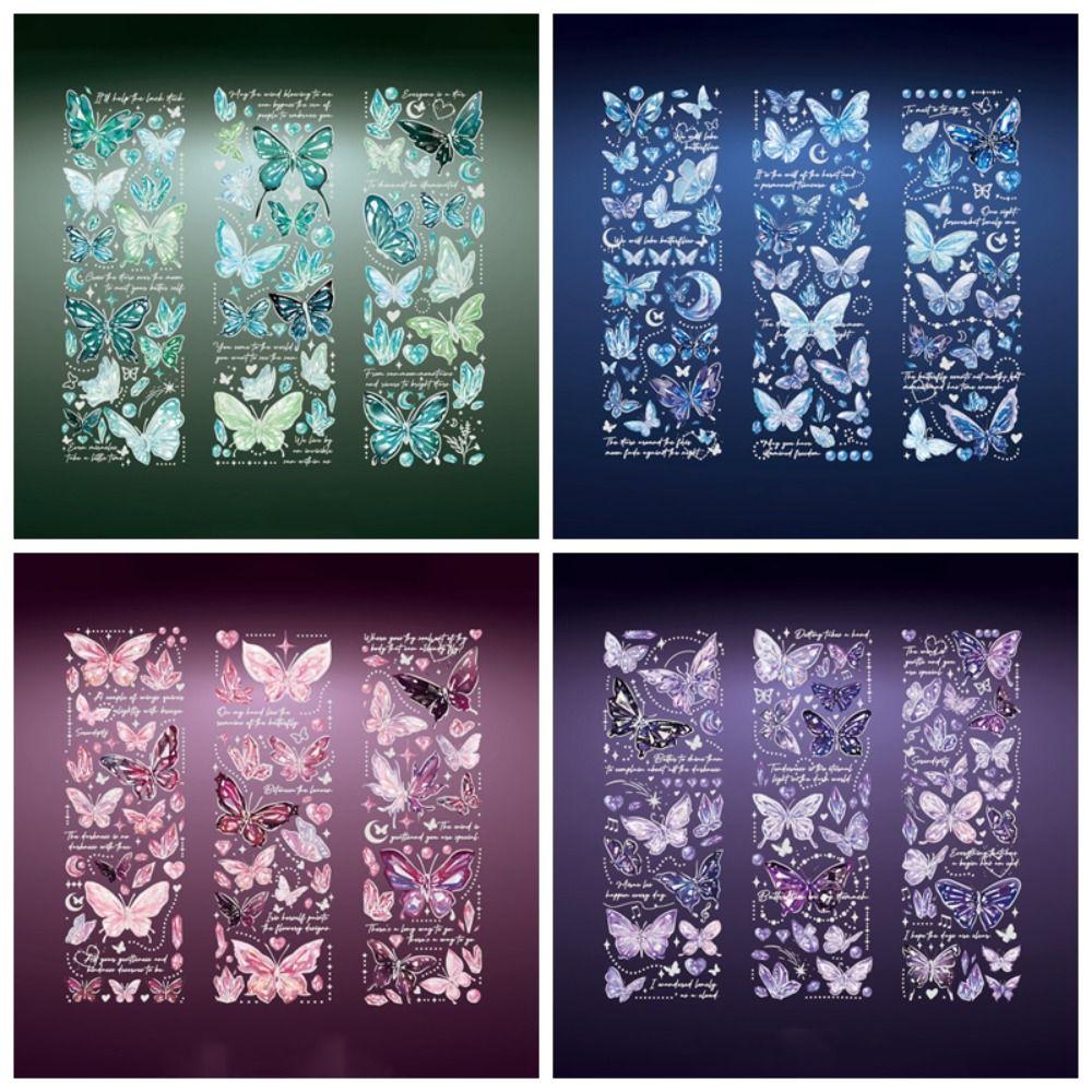 

3 Sheets Vintage Ledger Decoration Stickers Creative Aesthetic Handbook Decal Scrapbooking style 1