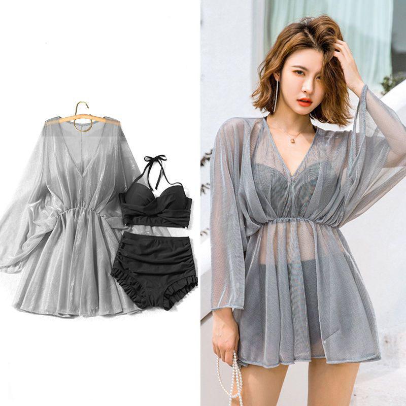 Swimwear Swimming Costume Three Piece Bikini Split Sexy Swimming Costume Beach Wear Summer