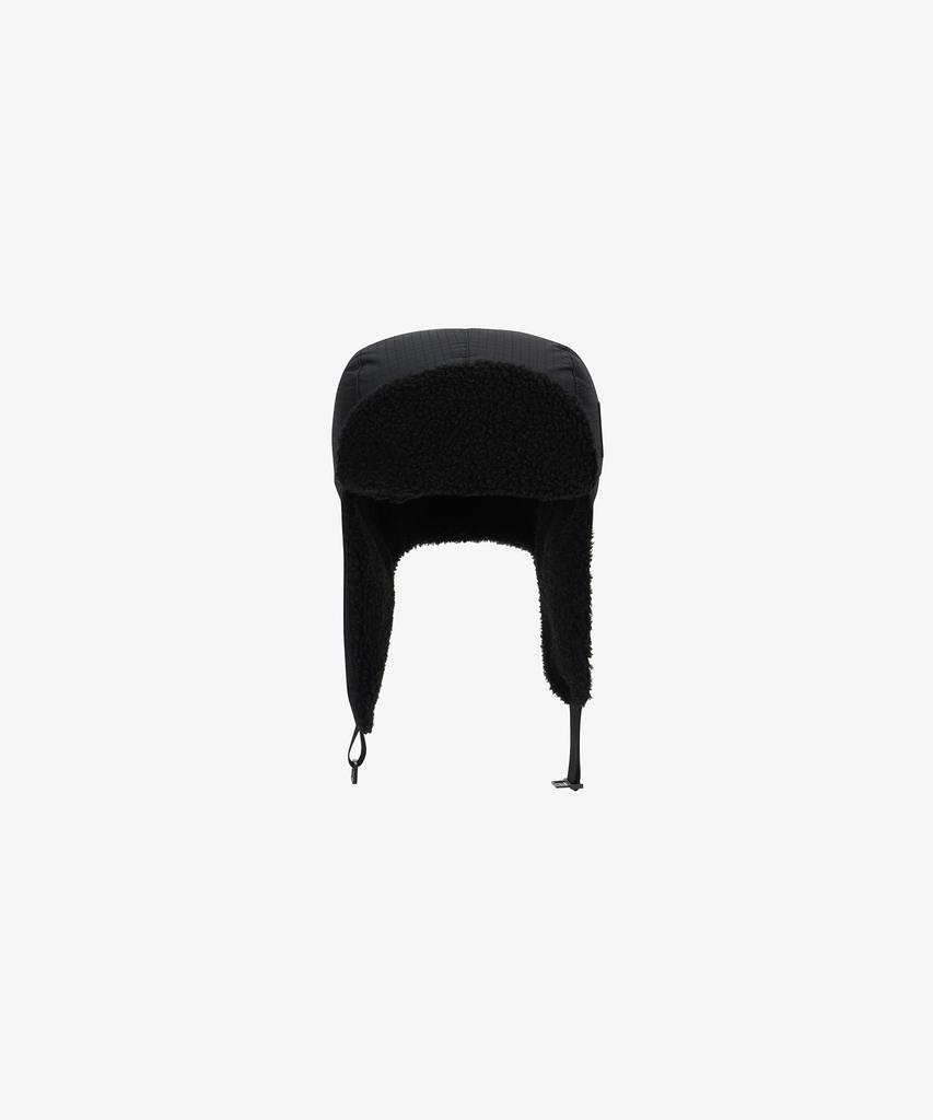 SUPRA Label Point Trapper Hat (Black)