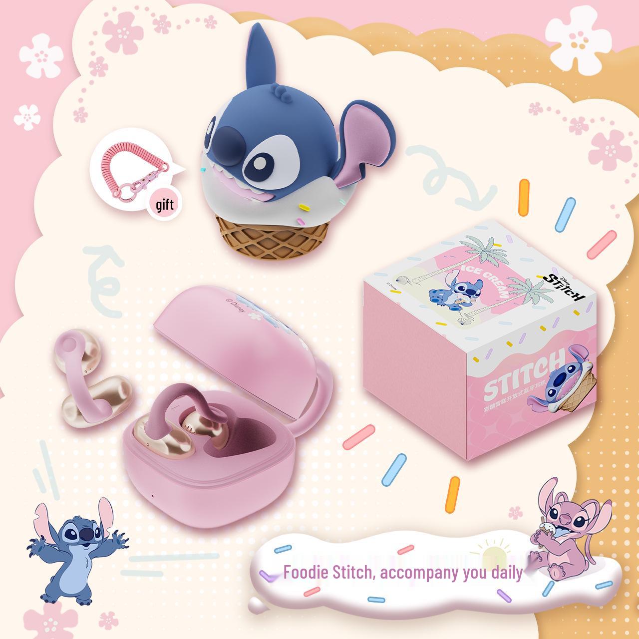 

Бездротові навушники Stitch Candy Ice Cream з відкритим вухом Bluetooth, з кріпленням, наддовгий час роботи для спорту та музики