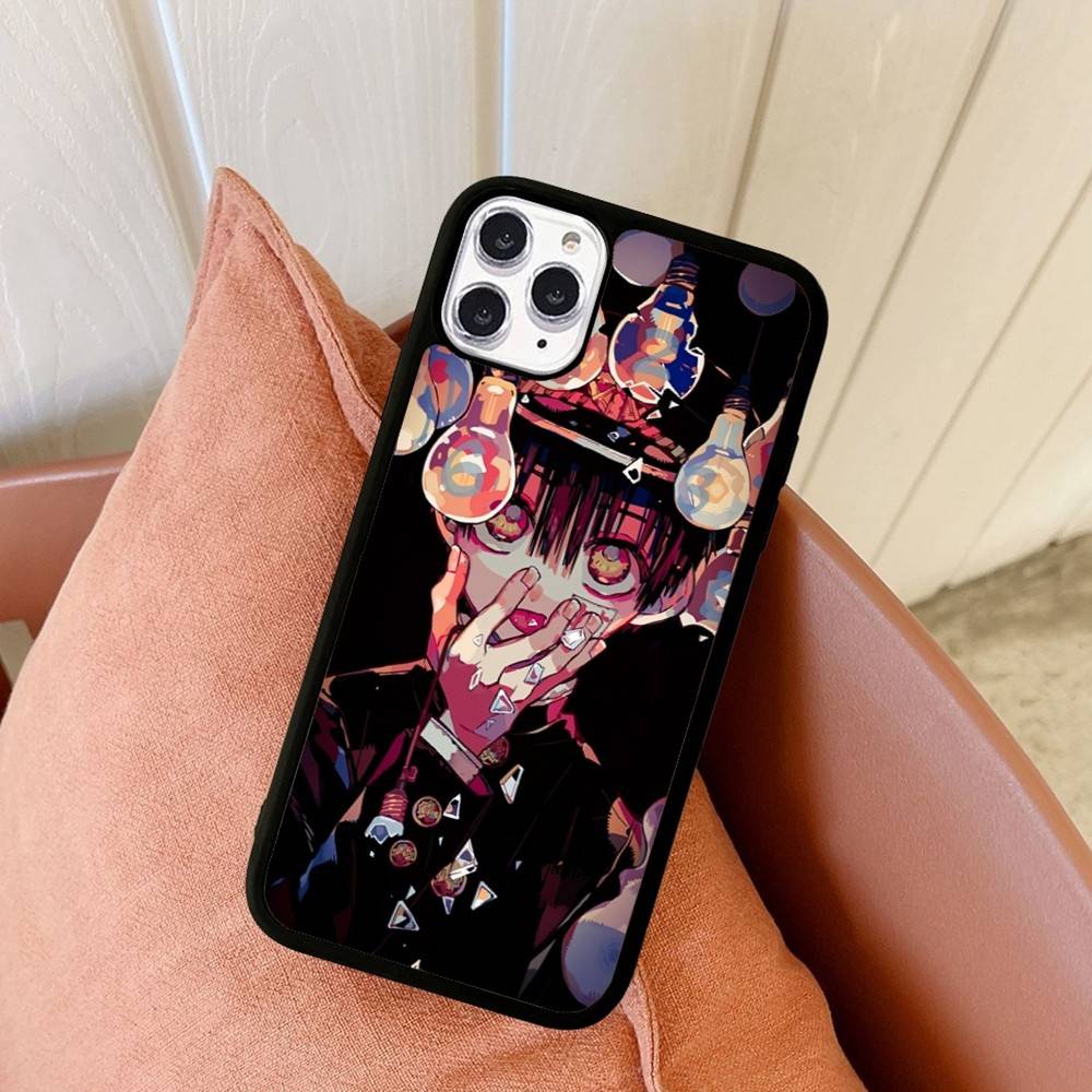 1pc Anime H-hanako Cartoon K-kun Phone Case Silicone PC+TPU For For IPhone 11 12 13 14 15 16 Plus Pro Max Cover
