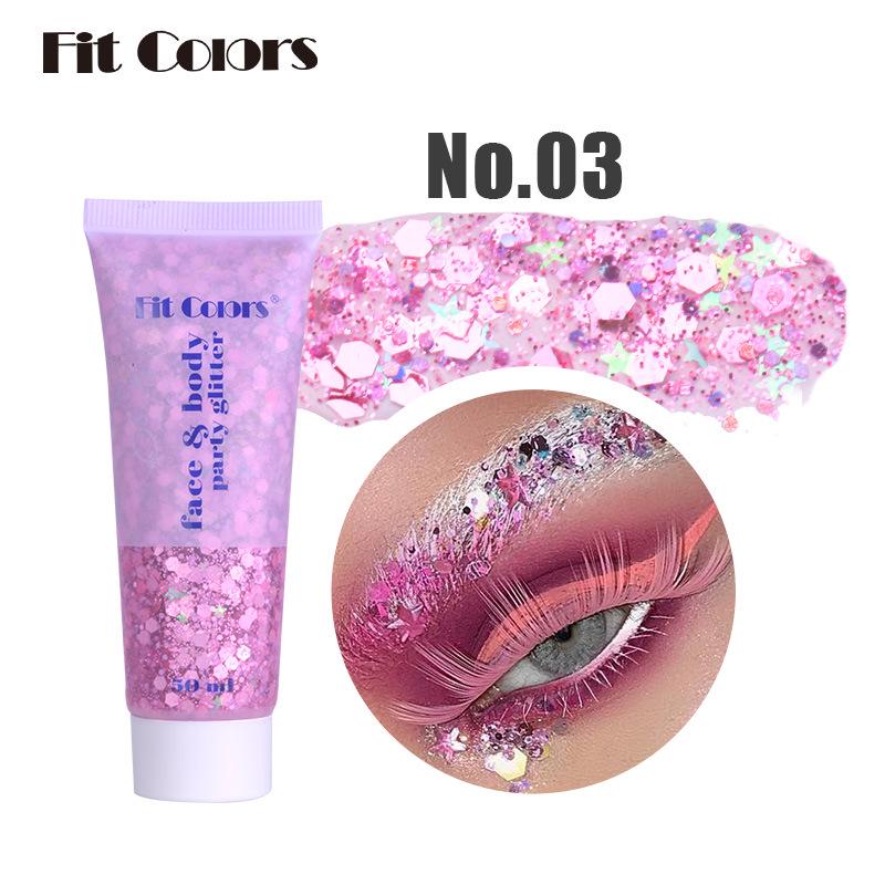 Iridescent Mermaid Scales Sequin Glitter Gel for Face, Body, and Eyes