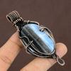 Owyhee Opal Handmade Copper Wire Wrap Pendant Gift Jewelry 2.15" h3P53