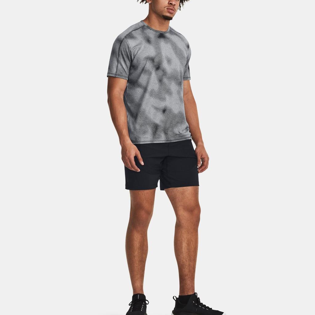 Under Armour Meridian Graphic Print Crew Neck T-Shirt Men Black 1379671-001