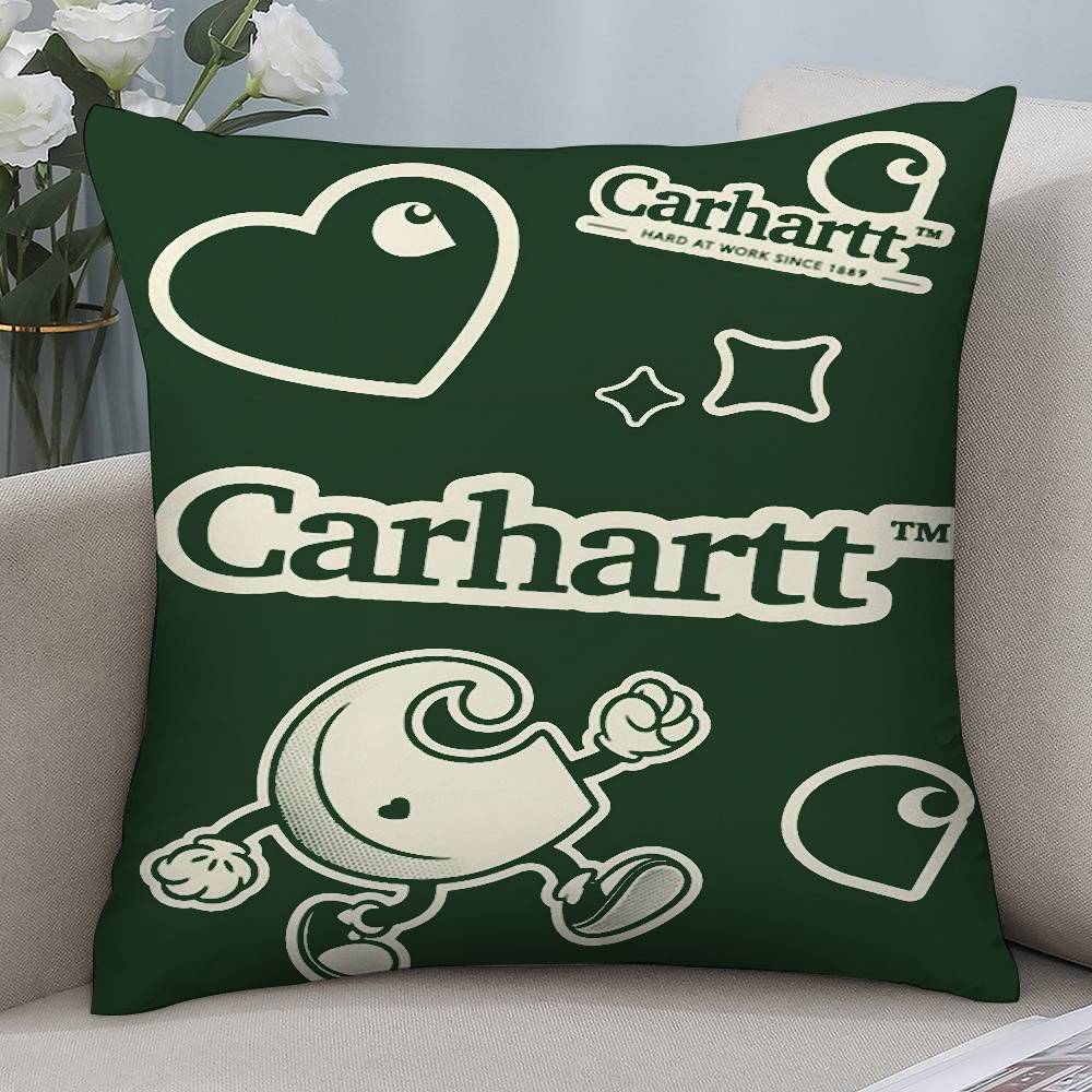 

Роскошная наволочка C-Carhartts из короткого плюша с двусторонним принтом, квадратные наволочки для диванных подушек, домашний декор 12x12Inch