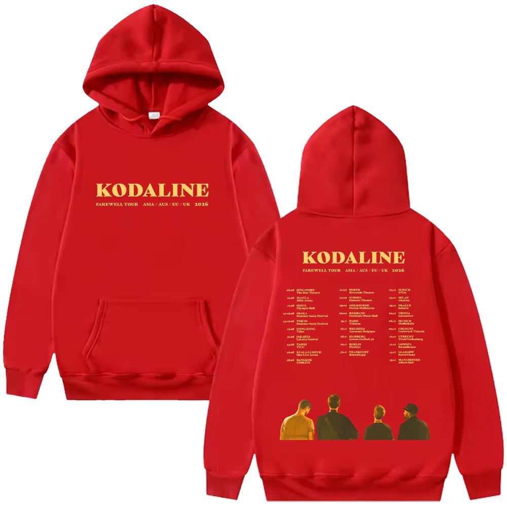 Kodaline Band Farewell Tour 2026 Felpe Manica Lunga Moda Pullover Donna Uomo High Street Estetica Felpe Abbigliamento