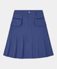 Haisan Wing Pocket Pleated Skirt Blue