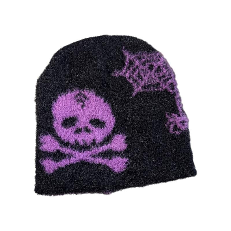 New Plush Jacquard Beanie Customizable Warm Winter Hat Fashionable Colorful Common Hand-Knitted Outdoor