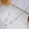 Stainless Steel Exquisite Love Heart Necklace For Women Romantic Double Color Enamel Heart Choker Party Valentine Jewelry Gift