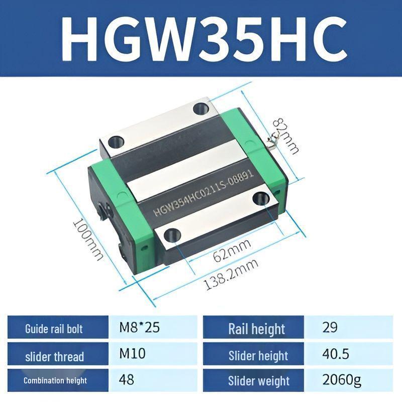 Linear Guide Rail Slider: HGH/EGH15, HGW/EGW20, TRH/25CA, 30/35