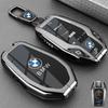 BIFL6 New 2025 Carbon Fiber Silicone Car Key Case LED Display For BMW 5 7 Series G11 G12 G30 G31 G32 I8 I12 I15 G01 X3 G02 X4 G05 X5 G
