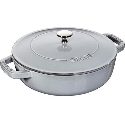 Μαντεμένια κατσαρόλα Zwilling Staub 24 εκ. γκρι 2,4 λτ (40511-471-0)