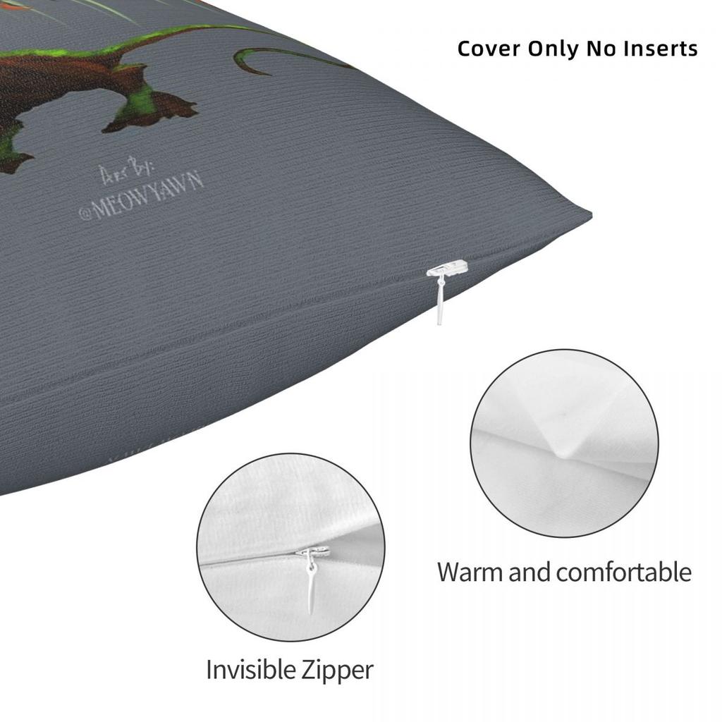 SeñOr The Treant Griffin Square Pillowcase Polyester Linen Velvet Pattern Zip Decor Pillow Case Car Cushion Cover