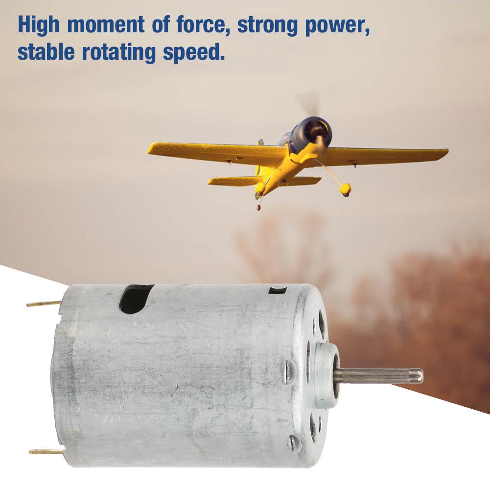 3 6V High Speed 14mm Length Shaft 380 Motor Micro Motor for Car Aircraft Model