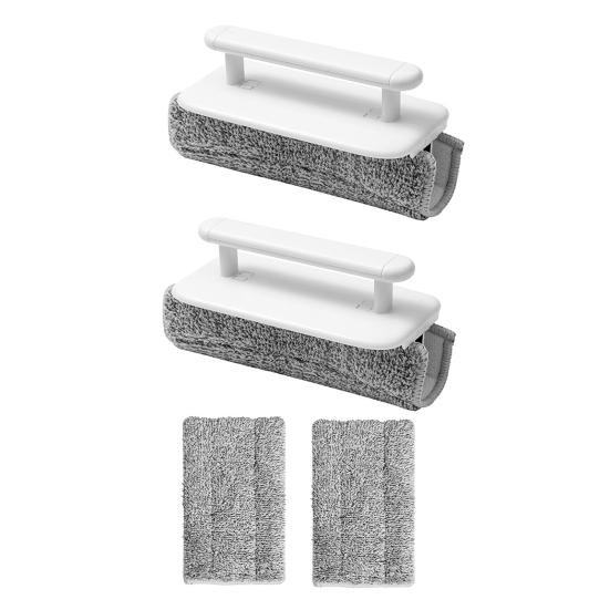 Yousheng Cleaning Brush Microfiber Wiping Cloth Soft Traceless PP Brush Body Detachable Washable Foldable Design Cleaning