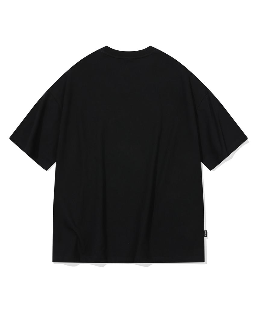 CPGN STUDIO Dtp Ribbon Whale Short Sleeve Tee Black