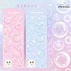 Stars Decal Stickers Scrapbooking Stationery Hearts Stickers PET Bubble Deco Sticker DIY Journal Planner